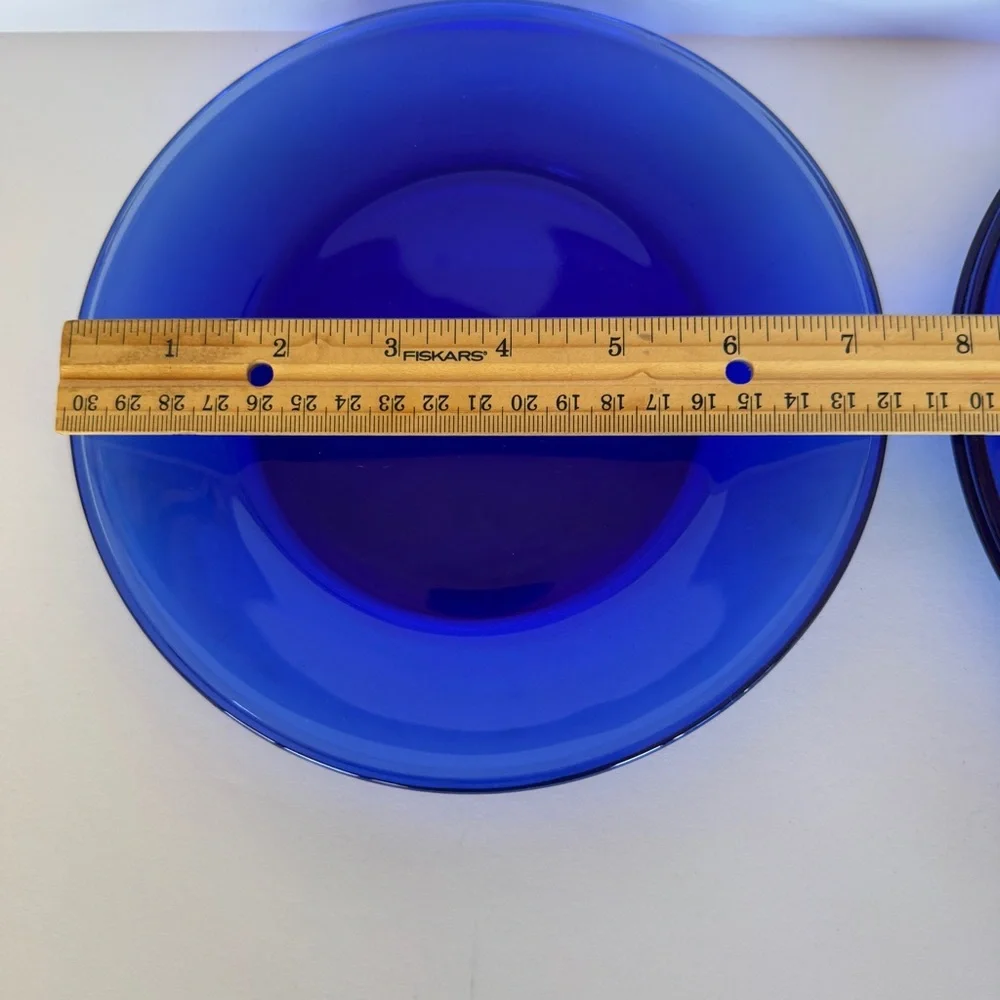Set of Four Cobalt Blue Plates - Picture 5 of 5
